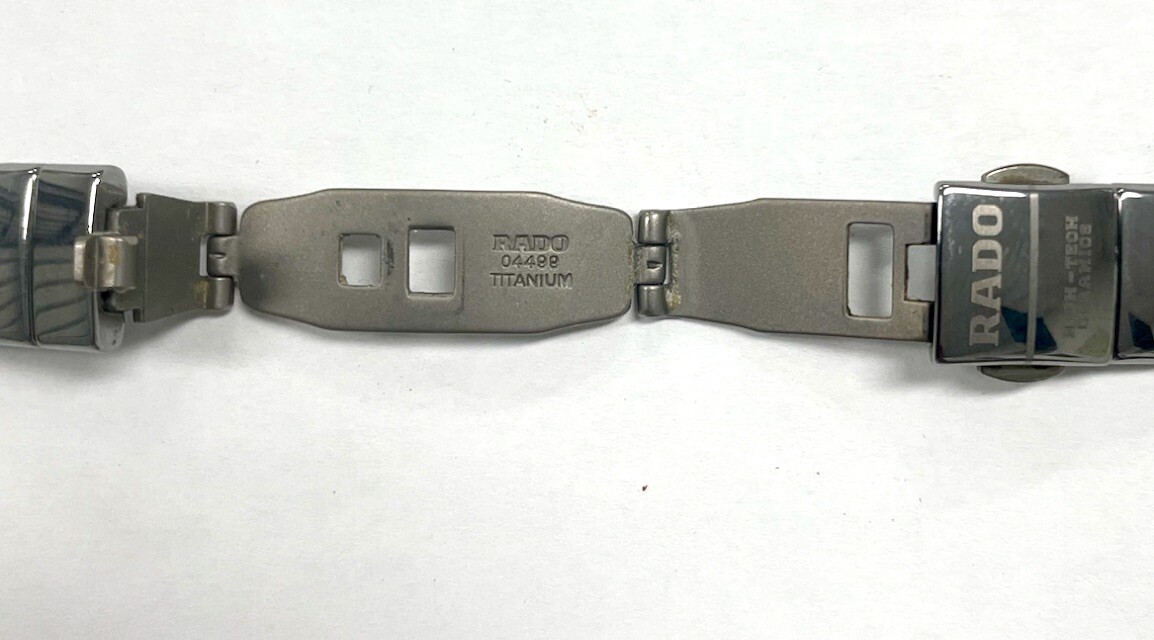 Rado Sintra 15303343 Grey Ceramic Band Titanium Clasp 04499 Used
