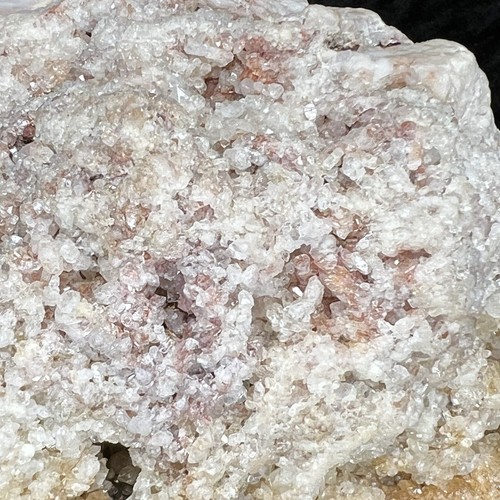 6” Geode Hematoid Pink Red Yellow Quartz Crystal Cluster Rough Specimen 3.3Lb - Picture 4 of 10