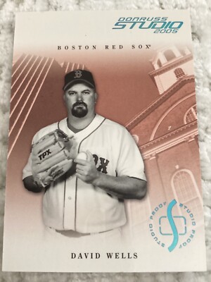 2005 Donruss Studio Studio Proofs Platinum 1/10 David Wells #46-NY Yankees-SSP