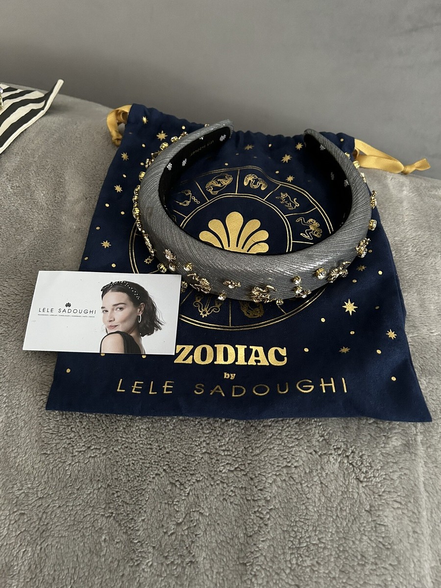 New LELE sadoughi zodiac headband NWT Gemini Crystal Star of David Knotted Headband by Lele Sadoughi main image 4