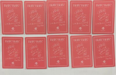 TWICE MOMO Photocard Complete set signed Hare Hare ONCE