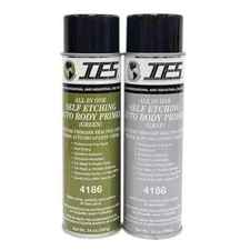 IES Self Etching Primer, Gray & Green, Aerosol 1 can of each color