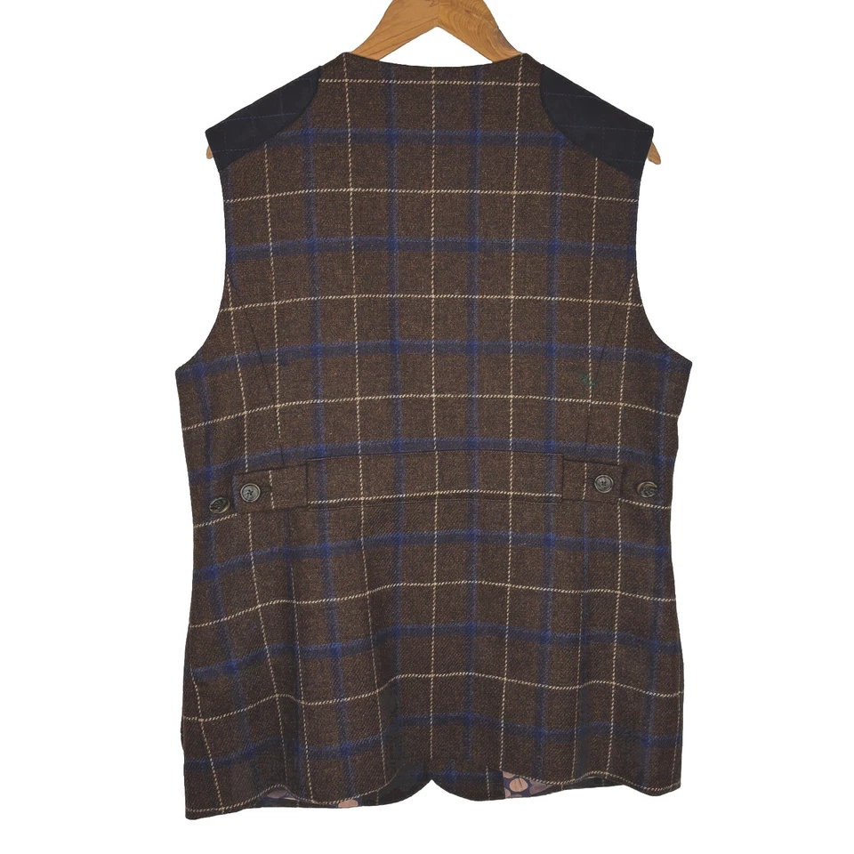 Balani Womens Custom Wool Suede Hunting Shooting Vest Sz XL Lined Personalized - Image 2 of 4