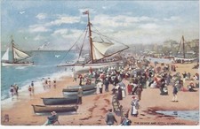 Artist Drawn, The Beach & Jetty, GREAT YARMOUTH, Norfolk - Tuck Oilette