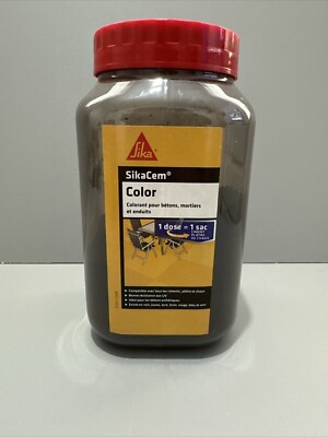 SIKA Cem Farbe, schwarz, Pulverfarbe für Zement, Kalk, Gips, x5