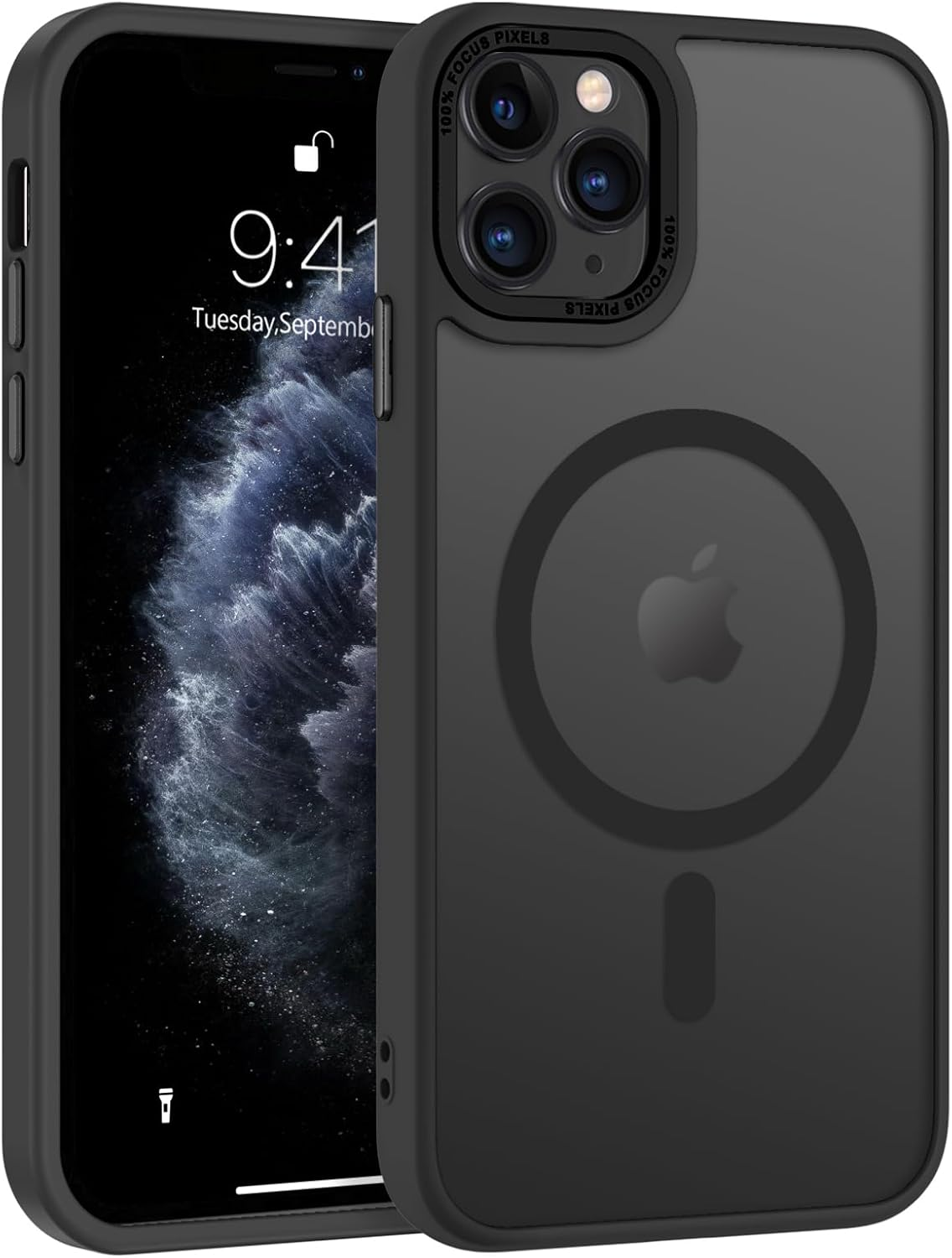 for Iphone 11 Pro Case [Compatible with Magsafe] Translucent Matte Magnetic Ipho