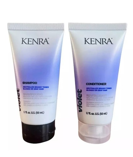 Champú y acondicionador Kenra violeta neutraliza tonos latón rubio cabello gris 1,7 - Imagen 4 de 4