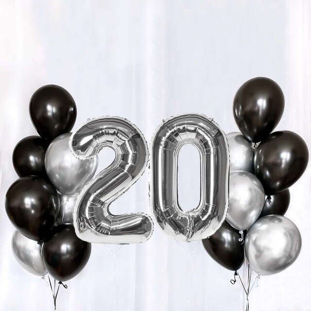 Rose Gold Age Brthday Balloons 16th 18th 21st 30th 40th Brthday