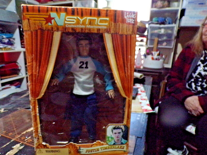 Justin Timberlake NSYNC Collectible Marionette Doll Living Toyz (2000) NIB