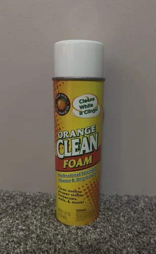 Orange Clean Degreasing Foam Orange Glo 17 oz. Spray Can Vintage New