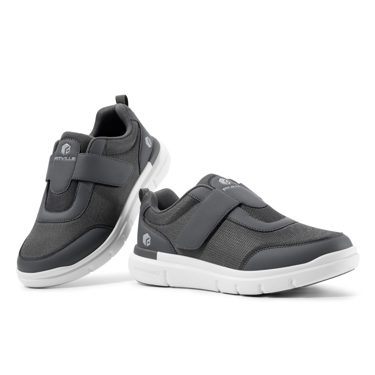 FitVille Diabetiker Schuhe Gesundheitsschuhe Slip-On Freizeitschuhe Extra  Weite