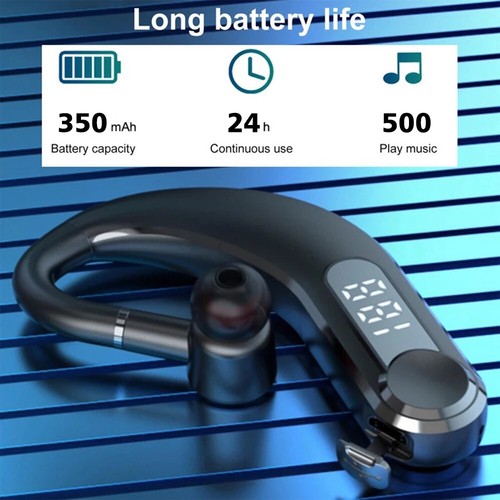 Truck Driver Office Headset Wireless, Bluetooth Earpiece Mic for Android iPhone - Zdjęcie 7 z 24