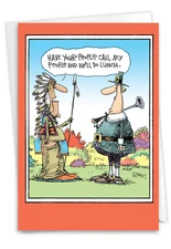 1 Funny Thanksgiving Greeting Card - Lets Do Lunch - Envelope Included, US-Made