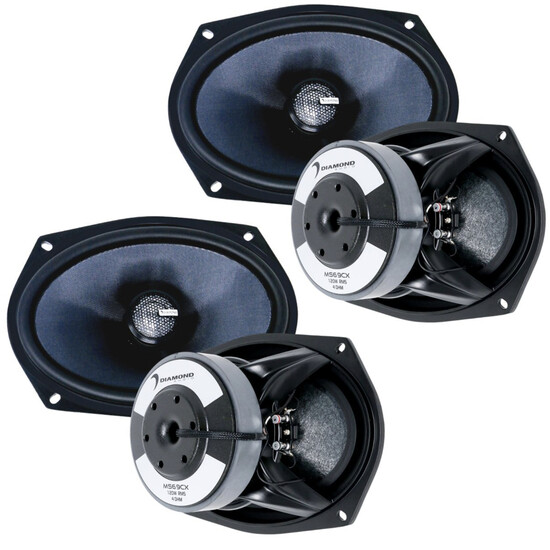 2 пары Двухполосные коаксиальные динамики Diamond Audio MS69CX мощностью 500 Вт RMS 6x9 125390₽