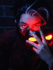 Red Hood Jason Todd Helmet 3D Print Mask W/ LED eyes Cosplay Prop Damaged Ver.