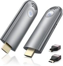 Wireless HDMI Transmitter and Receiver, Plug Play Portable 2.4G/5G Wireless