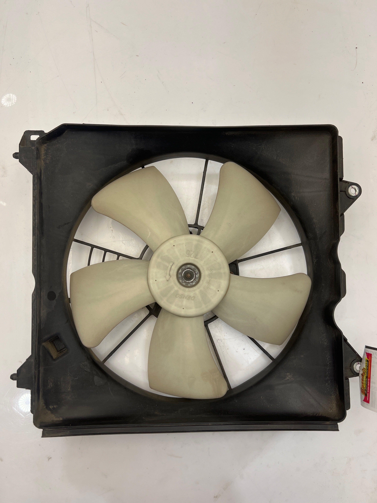 11-12 Honda Accord 2.4L Radiator Cooling Fan Assembly Left Driver Side Denso OEM