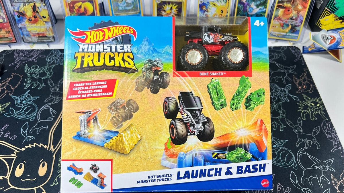 Hot Wheels Monster Trucks Launch & Bash Playset by Mattel