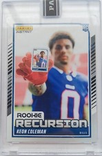 Keon Coleman BILLS 2024 PANINI INSTANT ROOKIE RECURSION BLACK One of One 1/1