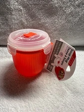 Jacent Microwave Soup Mug 20 Oz With Vent Lid Red Reuasble New