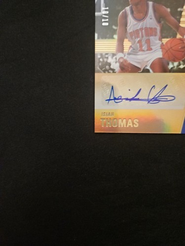 2020-21 DONRUSS ELITE GOLD AUTO 10/10 ISIAH THOMAS #TOTC-1ST TURN OF THE CENTURY - Picture 5 of 10