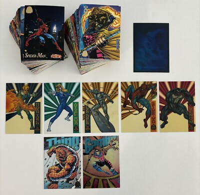 1994 Marvel Universe 210 Card Lot! Base Set, 4 Powerblasts, 1 Holo, 5 SA *READ