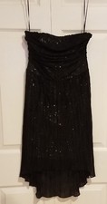 EXPRESS BLACK SLEEVELESS FANCY PARTY COCKTAIL DRESS SIZE 4 WOMEN'S