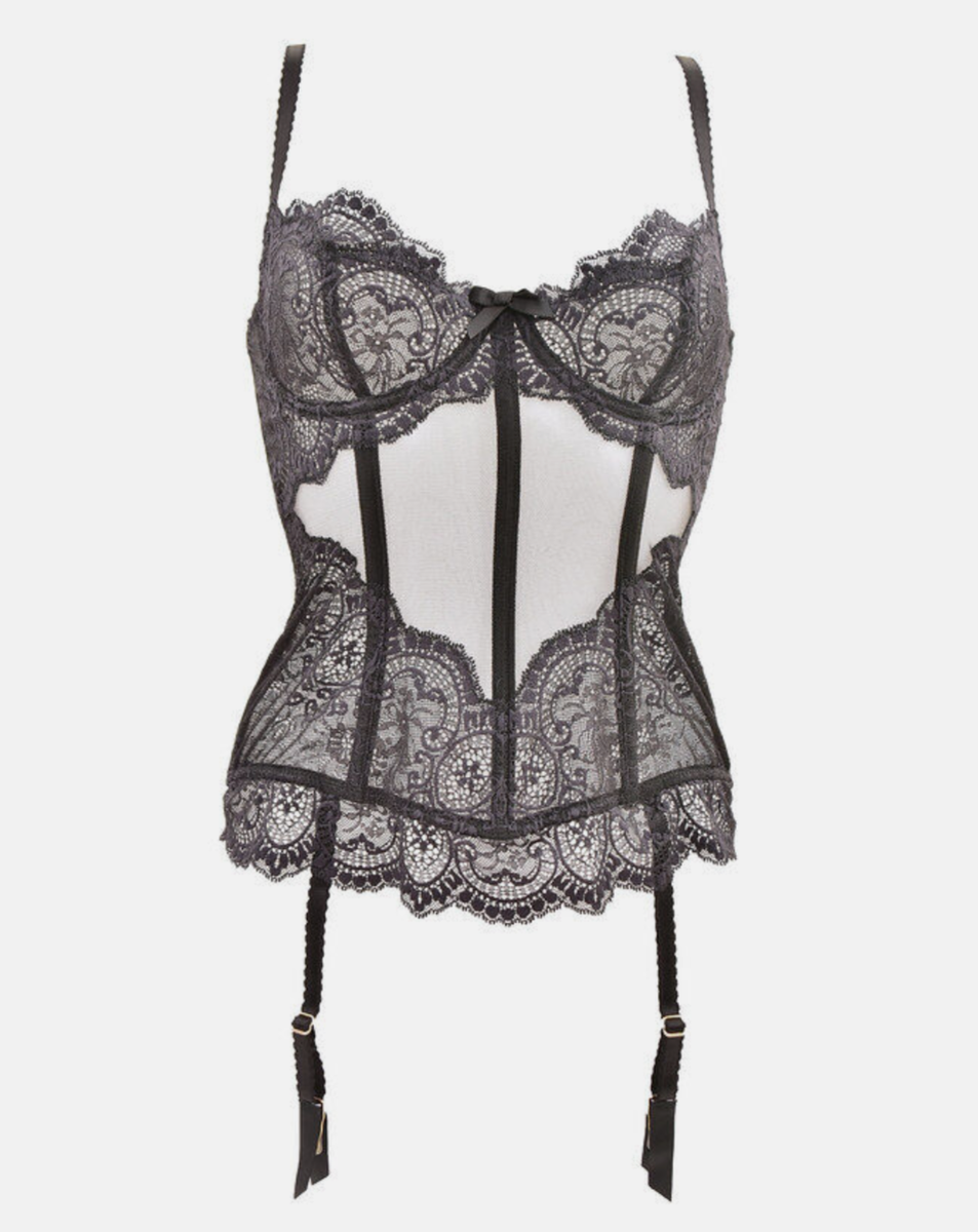 L'Agent by Agent Provocateur Vanessa Black Corset Size UK 34C BNWT