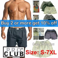 LOT 2 NEW PRO CLUB MULTI-COLORS MEN'S UNDERWEAR BOXER TRUNK SHORTS SIZE S-7XL