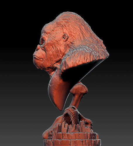 King Kong Bust 3D Printing Unpainted Figure Blank Kit Model GK New Toy In Stock - Picture 6 of 7