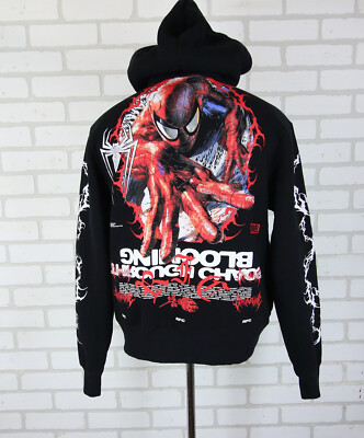 Marvel Spider-Man Retro Pixel Hoodie - Cosmic Invasion Pullover Mit Kapuze