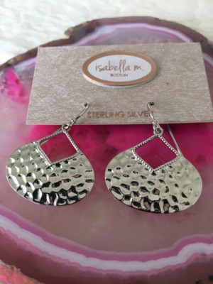 Isabella M Boston Sterling Silver Earrings Retail $38
