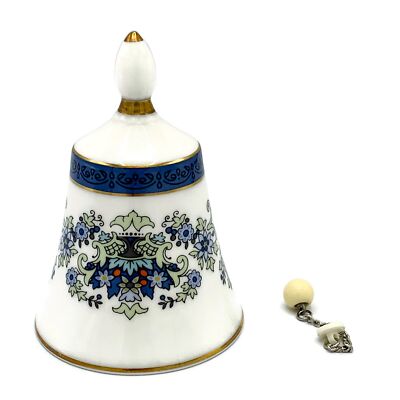 Royal Doulton Decorative Bell Bone China Danbury Mint Floral England Vintage