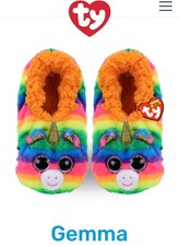 Ty Fashion Collection Gemma Slippers Youth Size 1-3 NWT