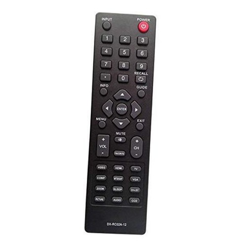 DX RC02A 12 Remote Control Compatible With Dynex DX 32E250A12 DX dx-rc02a-12-remote-control-compatible-with-dynex-dx-32e250a12-dx