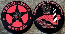 US Marshals Service - Eastern District of N Carolina BDG BCAM challenge coin