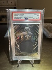 justin fields 2023 Obsidian Unbreakable Memorabilia Psa 9