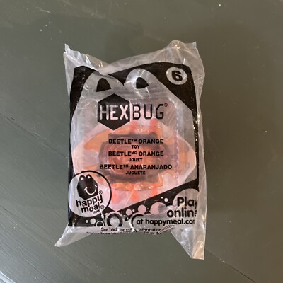 McDonald's Hex Bug 2013  Happy Meal Toy #6 Beetle Orange