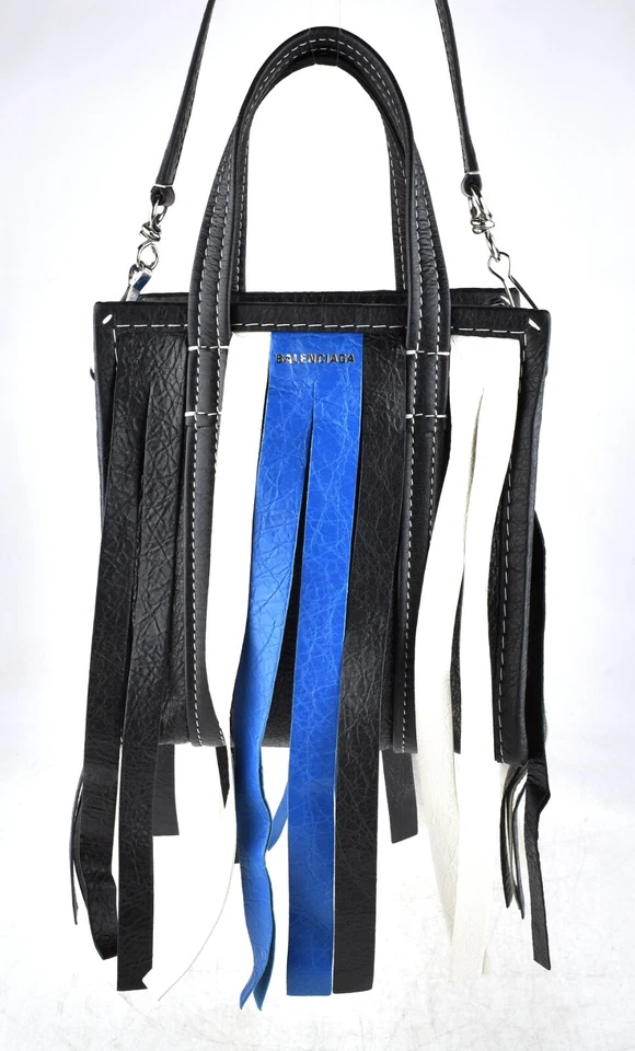 *Auténtico Bolso de Mano Balenciaga Cuero Bazar Flecos XS Foto 4 de 4