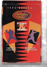 1994 Sportflics Rookie & Traded Baseball Box Sealed (24 Packs) Box not wrapped