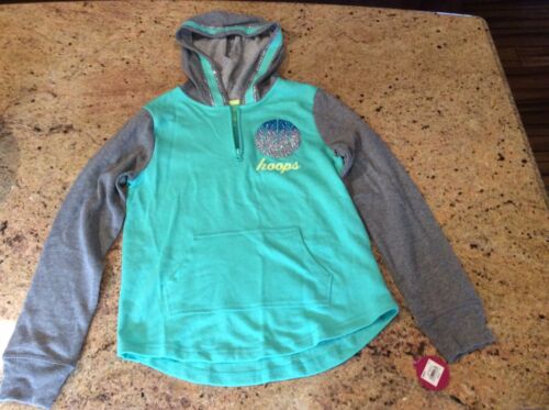 Basketball Hoodie NWT $36 Girls 14 Glitter Hoops So Perfect Hoodie
