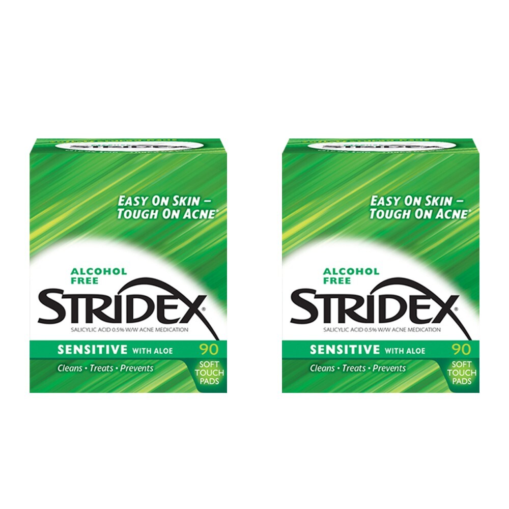Лечебные прокладки от прыщей Stridex для чувствительной кожи 90 карат упаковка из 2 штук пример 42024 2190₽