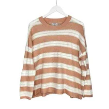 FRNCH Paris Nadiege Striped Boxy Sweater M/L NWT w/ FLAW