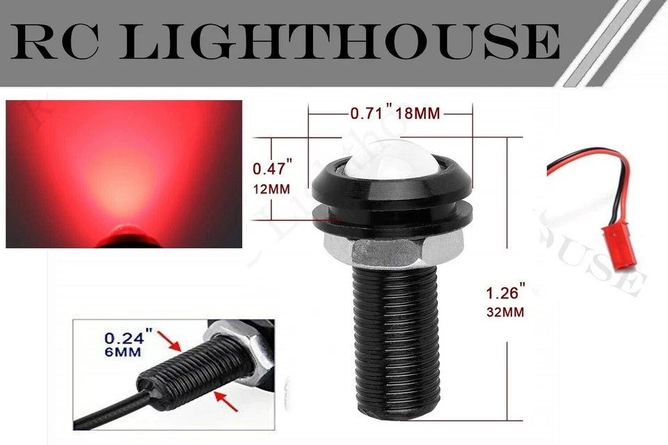 ARRMA INFRACTION Felony LED HD Lights Only  Headlights & Tail lights -HD2A2R - Image 2 of 4