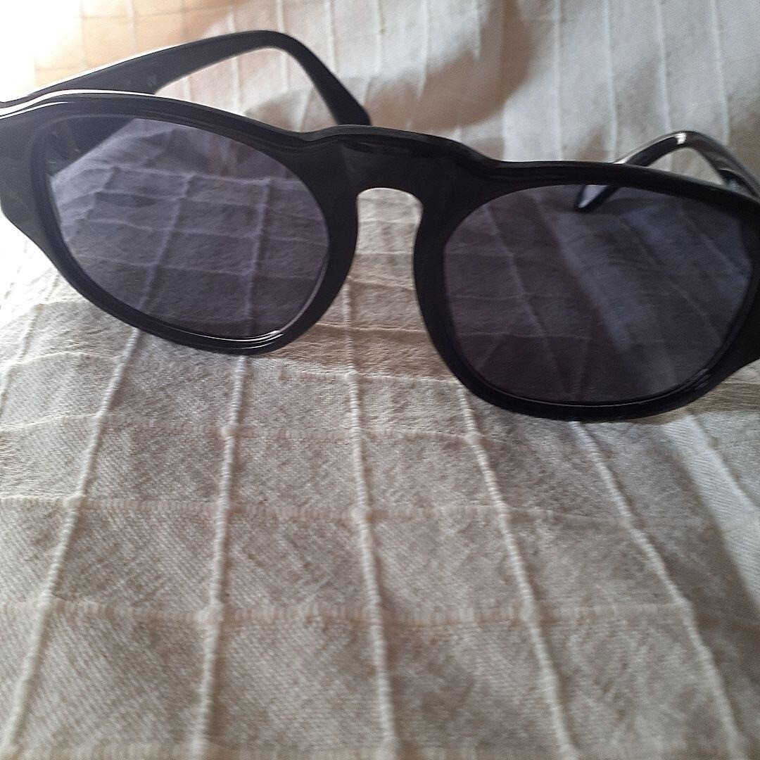 CHANEL 01452 94305 Black Sunglasses Coco Mark Logo Plastic Frame