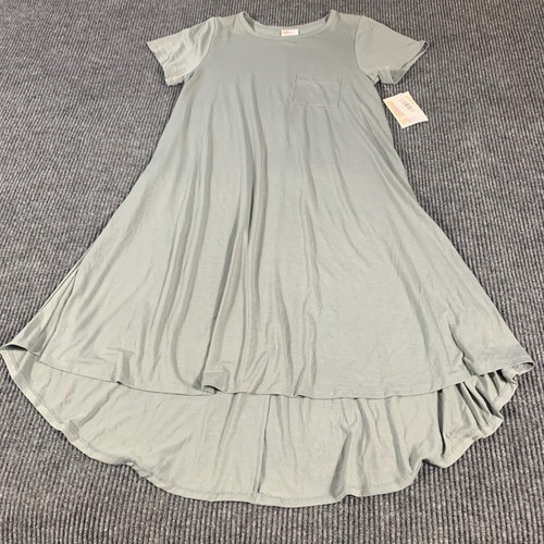 Lularoe Dress Womens SGray Pocket Tee Shirt Style Stretch Comfort Casual NWT
