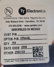 (1  PC)    OP644SL    OPTEK     PHOTOTRANSISTOR Pill Pak