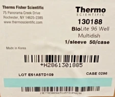 Thermo Fisher 130188 BioLite 96 Well Multidish ,50/Cs. Expired