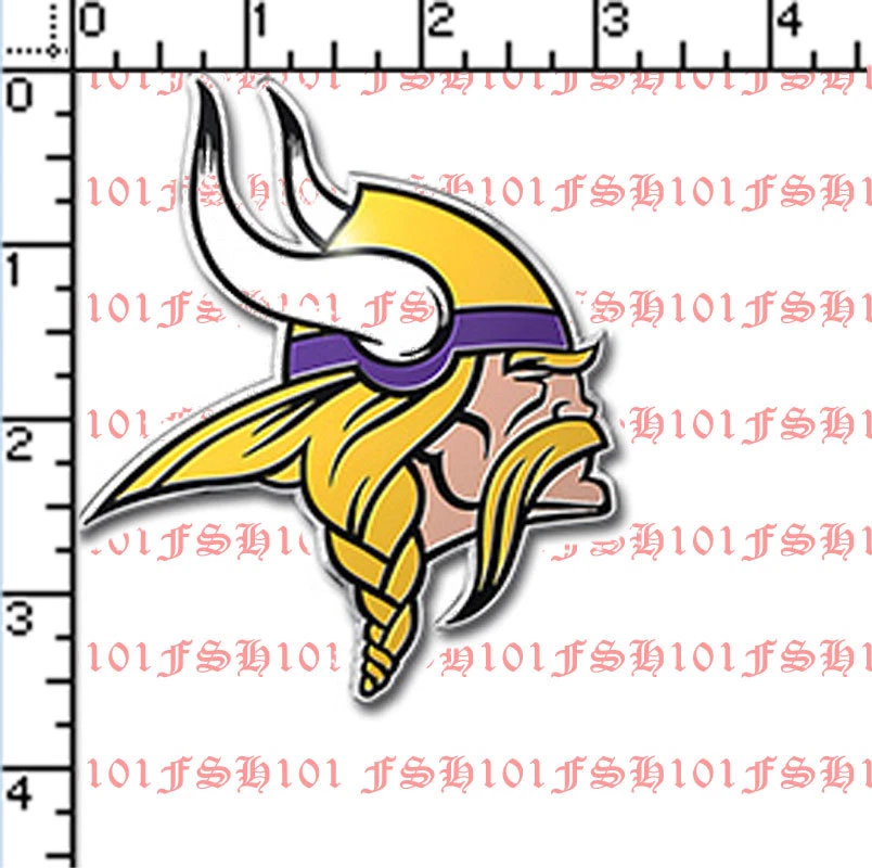 Nueva calcomanía adhesiva emblema automático de auto camión color aluminio 3D de los Minnesota Vikings de la NFL Foto 2 de 2