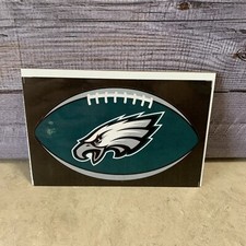 Collectible NFL Philly Eagles Prismatic Football Sticker 4 1/4  X 2 1/2  New